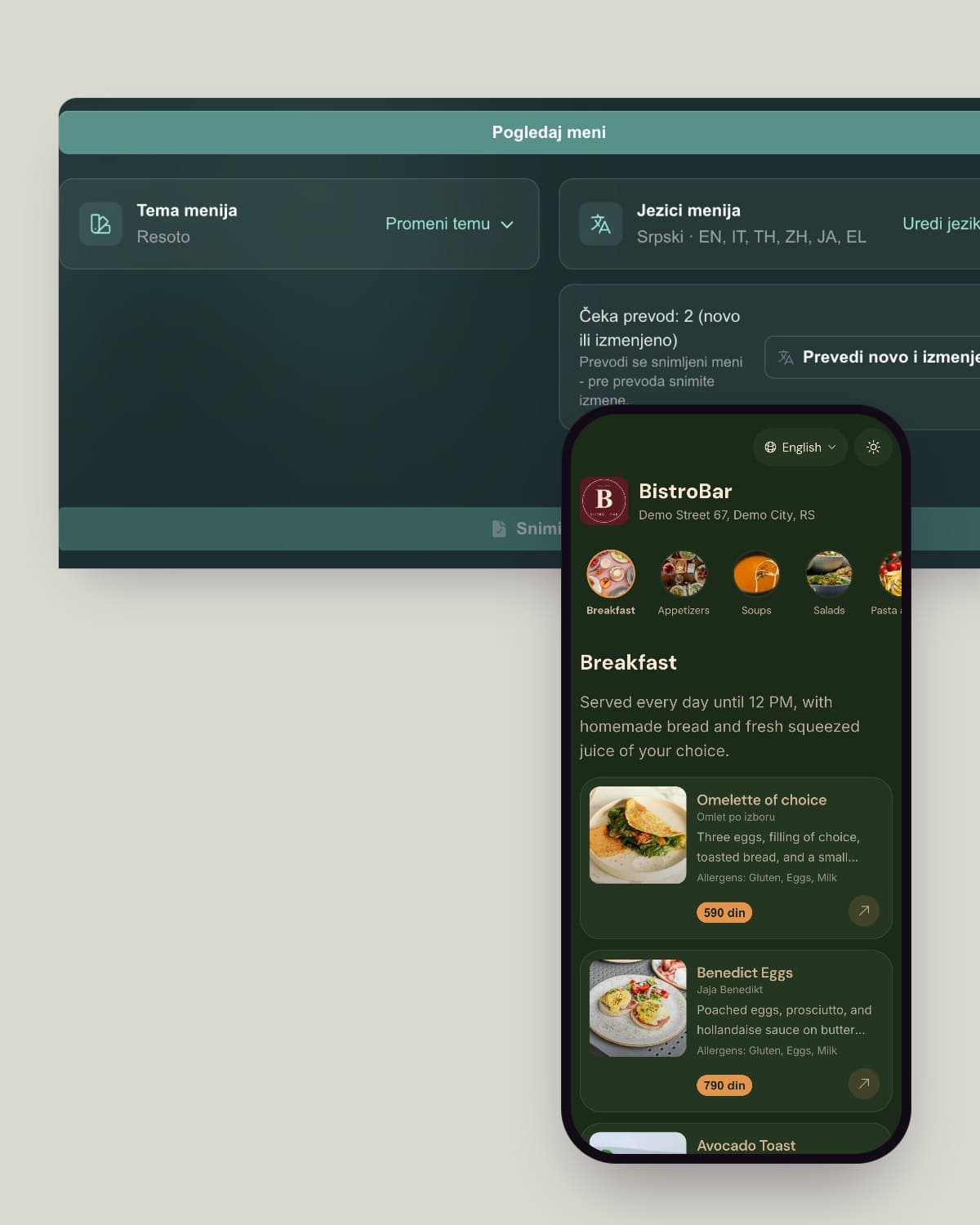 How AI menu translation works